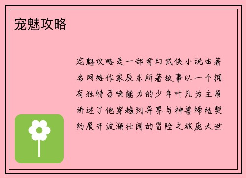 宠魅攻略